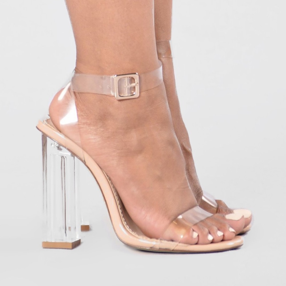 Clear heels